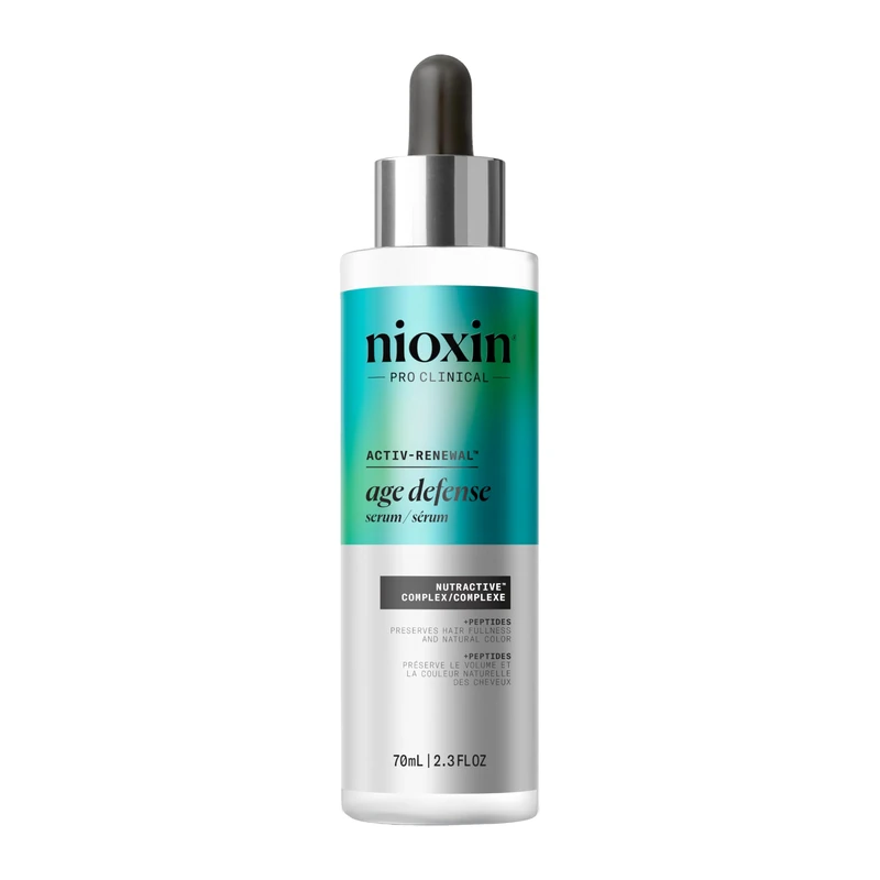 Nioxin Age Defense Anti Ageing Hair Serum - Leave-in Scalp Treatment with Peptide - For Greying, Thinning & Dull Hair (70ml)