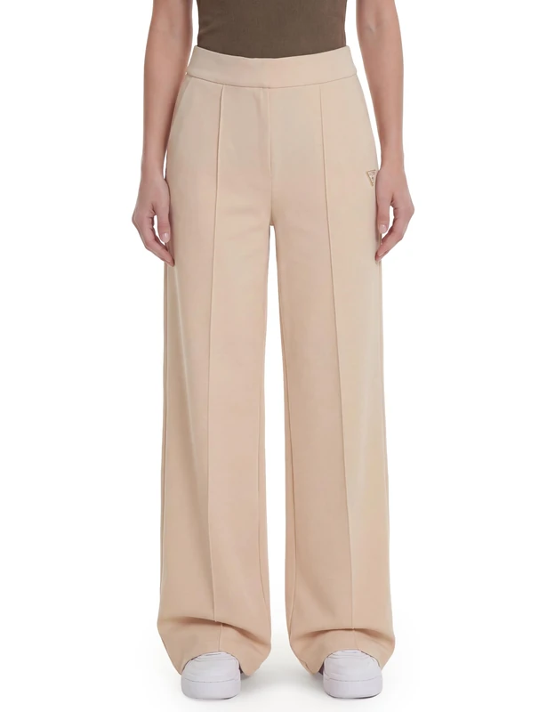 GUESS Pants Women Olympe Straight Pants Relaxed Fit Brown