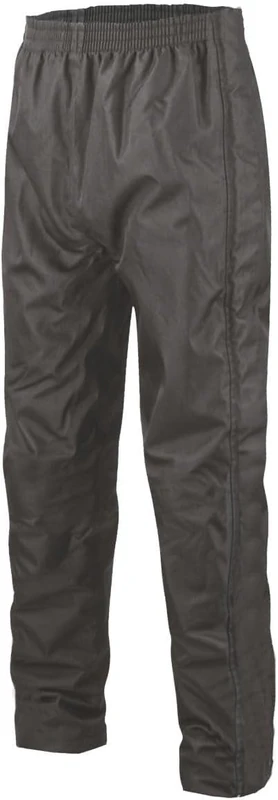 OJ Smooth Pant Waterproof Windproof Motorcycle Rain Trousers - Lightweight Technical Overtrousers with Taped Seam, Adjustable Fit and Compact Travel Design, BLACK 3XL