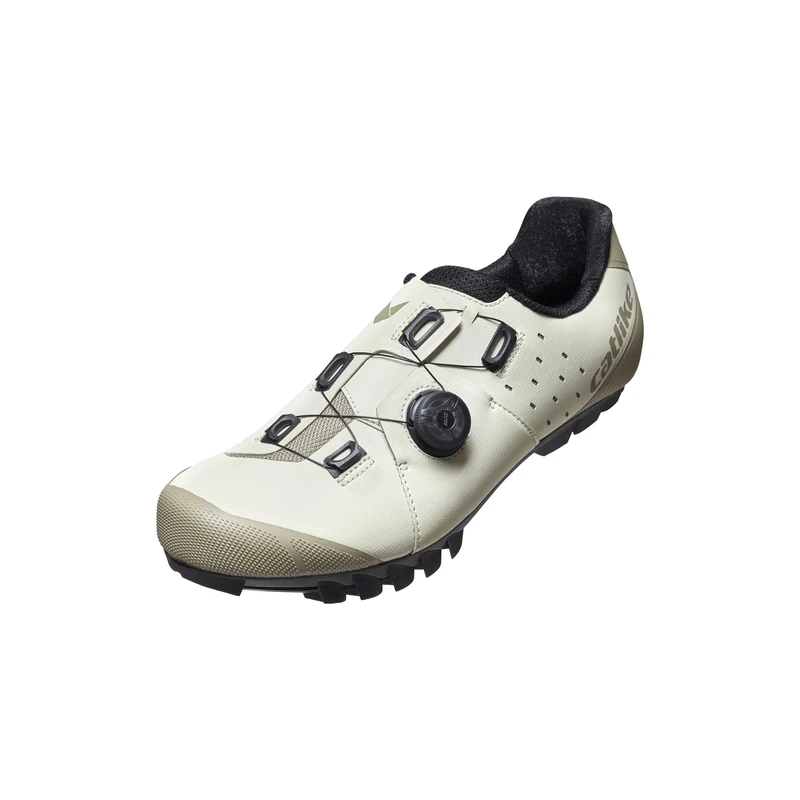 Catlike 7201000019 Whisper X2 MTB Shoes For Men & Women – Lightweight MTB Bike Shoes, Reinforced Toe & Heel, Breathable, Comfortable, Durable, Ergonomic Fit, MOZ Dial Closure, Size 46, Beije Matte