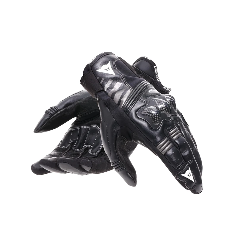 Dainese Reacto Carbon Motorcycle Guanti Short, Black/Anthracite, M
