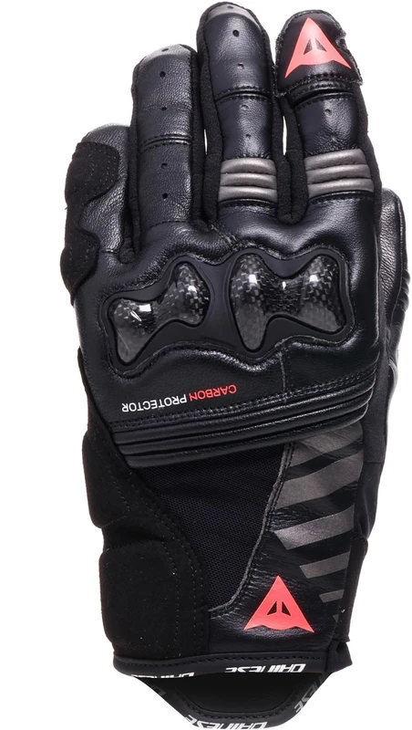 Dainese Reacto Carbon Women's Motorcycle Guanti Short, Black/Pink, S