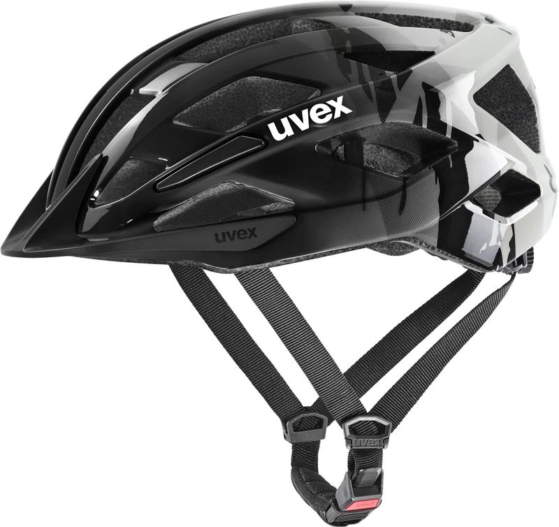 uvex air wing 2- lightweight bike helmet for children - individual size adjustment - optimized ventilation - warm grey-black - 52-57 cm - Image 1