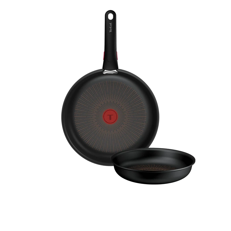 Tefal Ingenio Explore – Set of 2 Frying Pans 22/26 cm + Handle, Non-Stick, Induction Safe, Stackable, Aluminium, Thermo-Signal, Oven Safe - Image 1