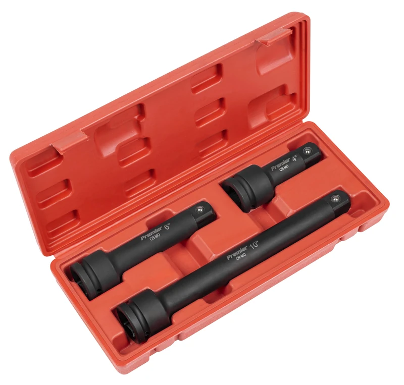 Sealey Premier Impact Extension Bar Set 3/4" Sq Drive 3pc - AK5515
