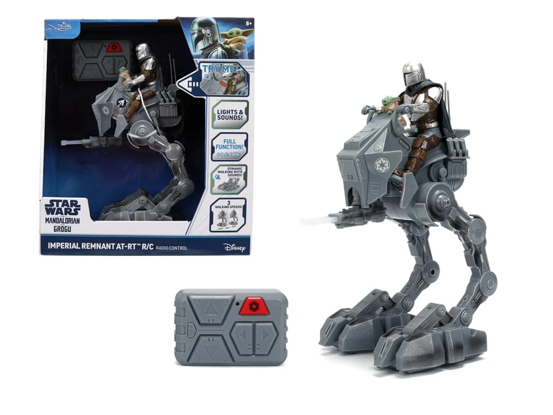 Jada Star Wars AT-RT Imperial Remnant Remote Control Walker with figure, Controller Included, lights and sounds for Kids and Star Wars Fans, +3 Years