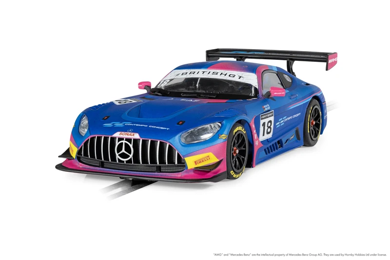 Superslot H4623 Mercedes AMG GT3 - British GT 2024-2Seas Motorsport, Slot Car - World Sport Champ/Endurance, for ages 3+ Years