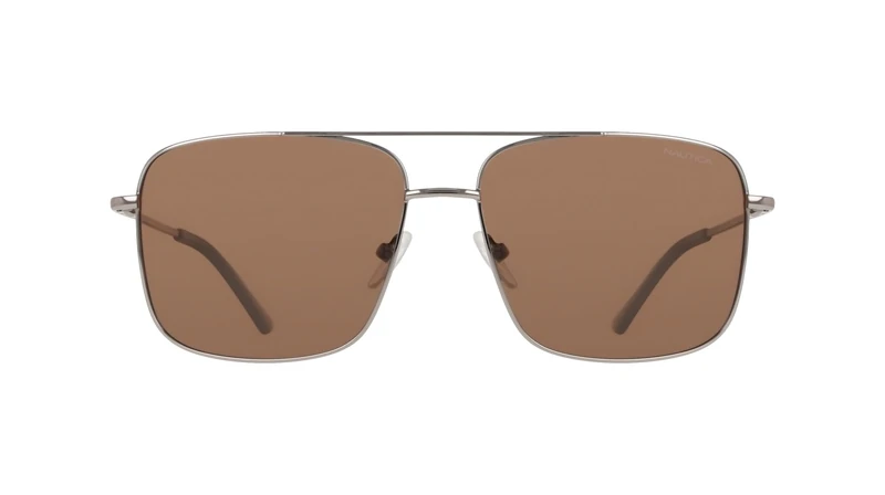 Nautica Men's Sunglasses N112SP - Gunmetal with Solid Brown Polar Lens