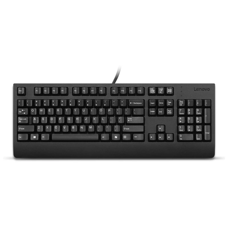 Lenovo Preferred Pro II - Keyboard - Full Size - USB - AZERTY - French - Black - Brown Box