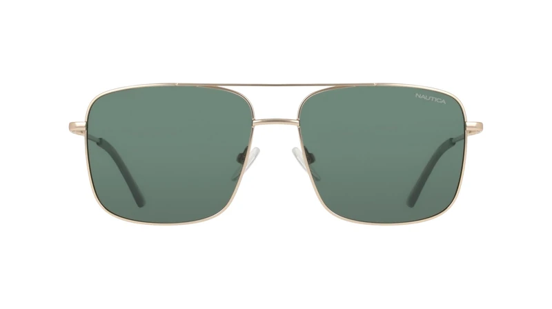 Nautica Men's Sunglasses N112SP - Gold with Polar Solid Green Lens - Image 1