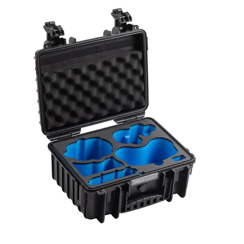 B&W International Outdoor 3000 Transport Case (PP.117) - for Antigravity A1 - Waterproof (IP67), Dustproof, Shockproof, Extremely Robust, Black, 37 x 30 x 17 cm, Antigravity A1
