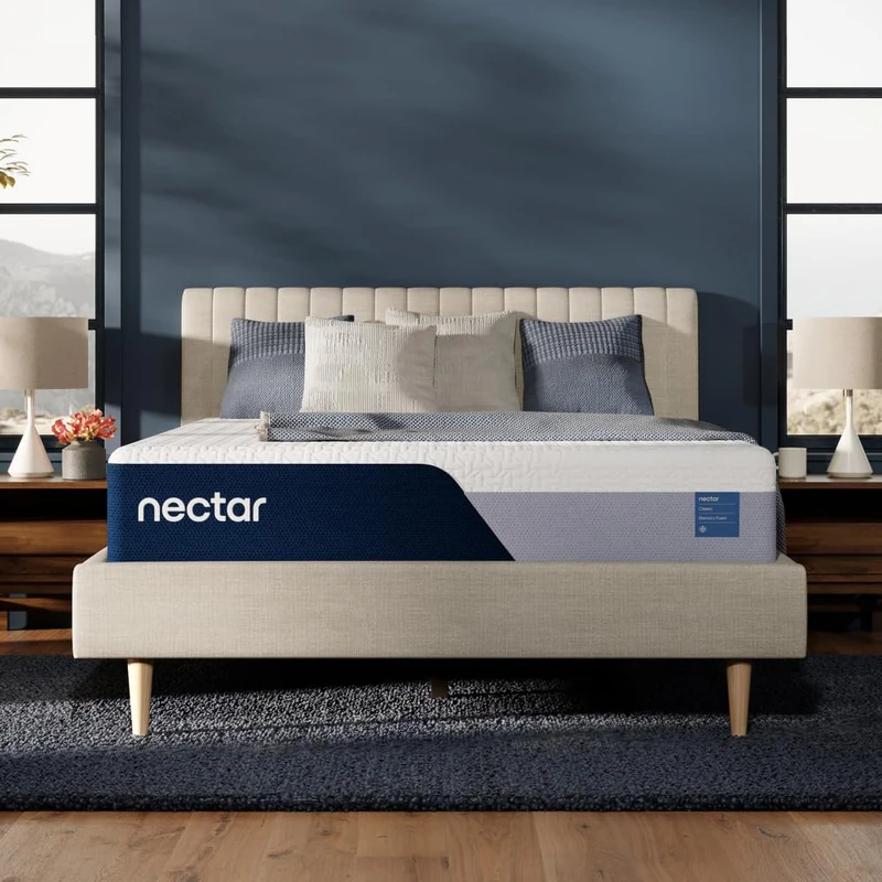 Nectar Classic 25cm Super King Mattress - Medium Firm - Contouring Memory Foam - Cooling Top Layer - Back Pain Relief - Mattress in a Box - 365-Night Trial & Forever Warranty