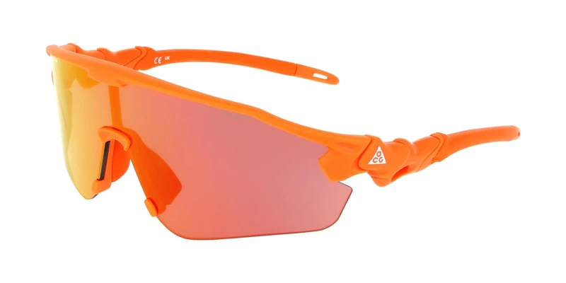 Nike ACG Vista Peak IQ9341X Outdoor Sports Sunglasses Hiking Trail Running Sunglasses, Mat Safety Orange/Orange Mir, One Size