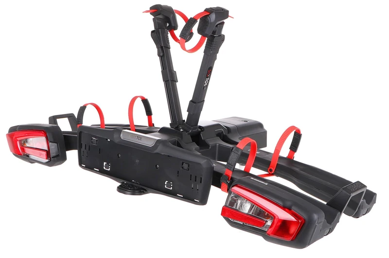 SIXTOL E-Bike 2 PRO | Bicycle Carrier for Towing Hitch | Foldable | 2 E-Bikes | 60 kg Load Capacity