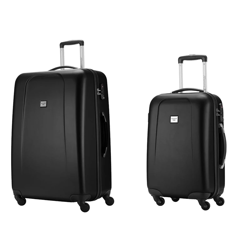 Hauptstadtkoffer Wedding - 2 Piece Suitcase Set, TSA, (S & L), Black