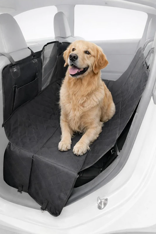 SIXTOL CAR OSCAR | Dog Car Seat Cover | Waterproof Rear Seat Protector | Pet Travel Mat - Image 1