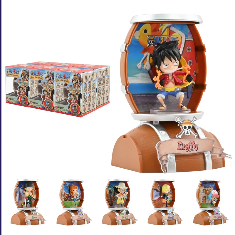 One Piece Barrel Capsule Mini Figures 9 cm Blind Box Display (6) - Image 1