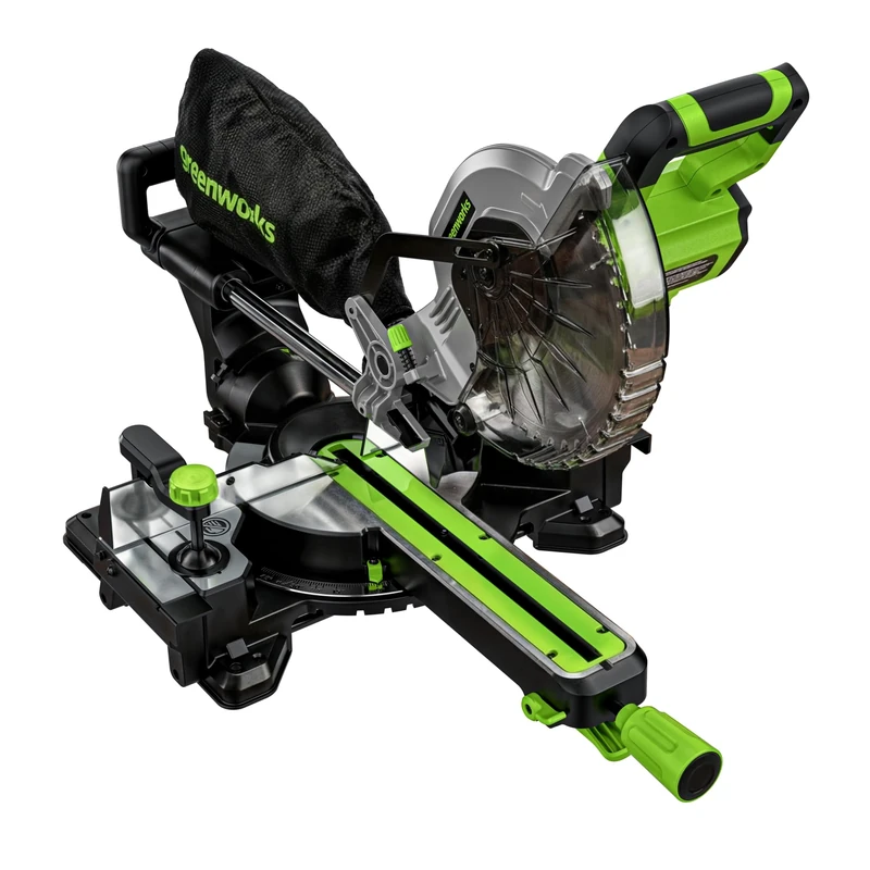 Greenworks 24V brushless Cordless Circular Saw, 216 mm, 4,800 RPM, Adjustable tilt up to max. 47°, Without 24V Battery and MS24L00-01 Charger