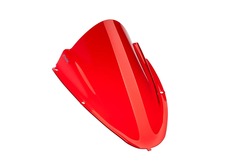 Puig 22644R Z-Racing Screen in 3 mm acrylic aerodynamic 30 mm taller double height and side air channels racing design and high UV resistance, Red.