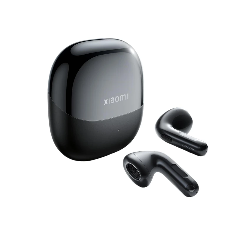 XIAOMI Buds 6 Wireless Earbuds, Hi-Fi Sound with Harman Tuning, Triple-Mic AI Noise Cancellation, Dual Device Connection, In-Ear Recording, Fast Pair, Comfortable Semi In-Ear Design, Black