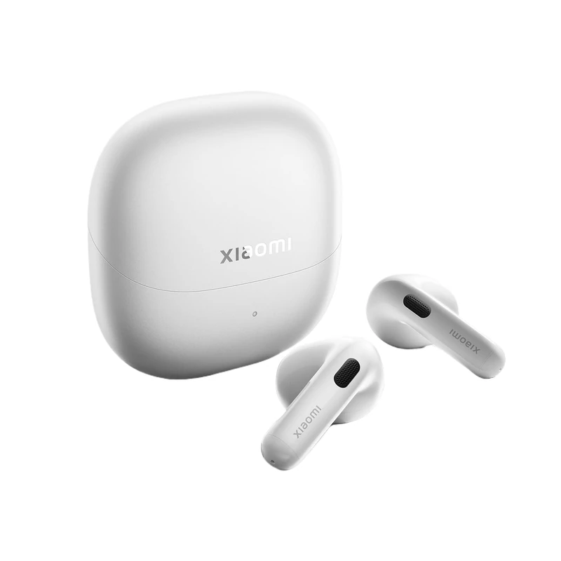 XIAOMI Buds 6 Wireless Earbuds, Hi-Fi Sound with Harman Tuning, Triple-Mic AI Noise Cancellation, Dual Device Connection, In-Ear Recording, Fast Pair, Comfortable Semi In-Ear Design, White
