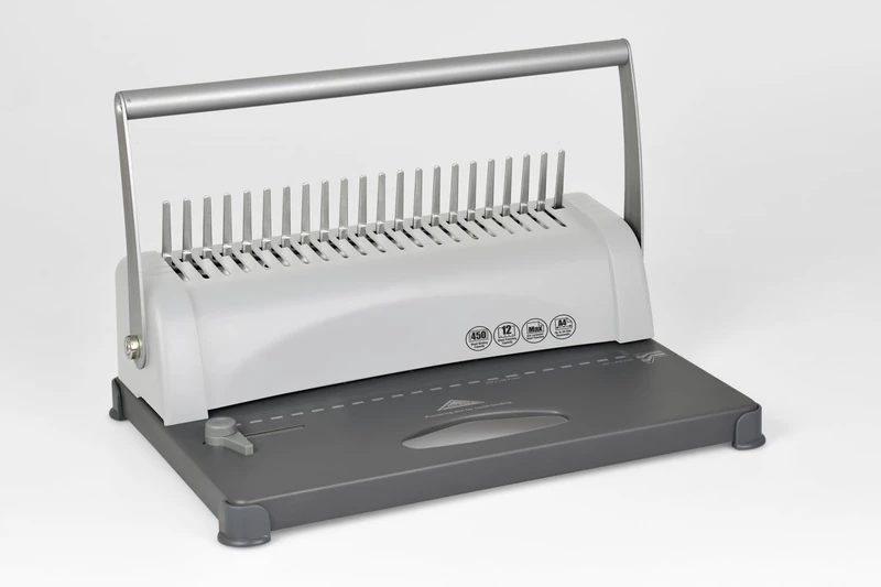 Monolith 70812MB120 Binding Device OB 12, Plastic Binding Device with 21 Rings, 450 Sheets, for Formats up to DIN A4 - Image 1