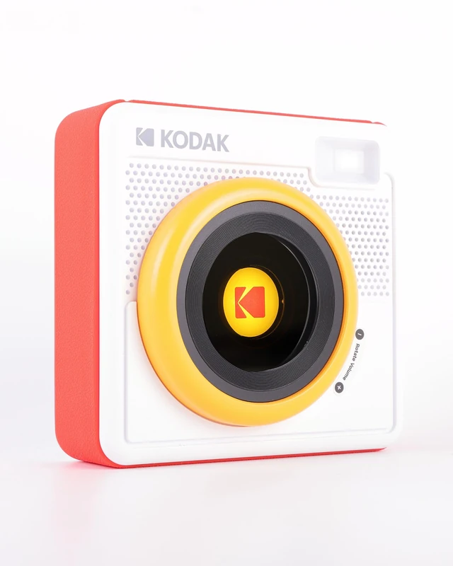 Kodak Spin Vintage Camera-Inspired Portable Bluetooth Speaker - Retro Design with Rotating Volume Knob, Wireless 50m Range, Type-C Charging, Mini Speaker for Travel & Music on the Go