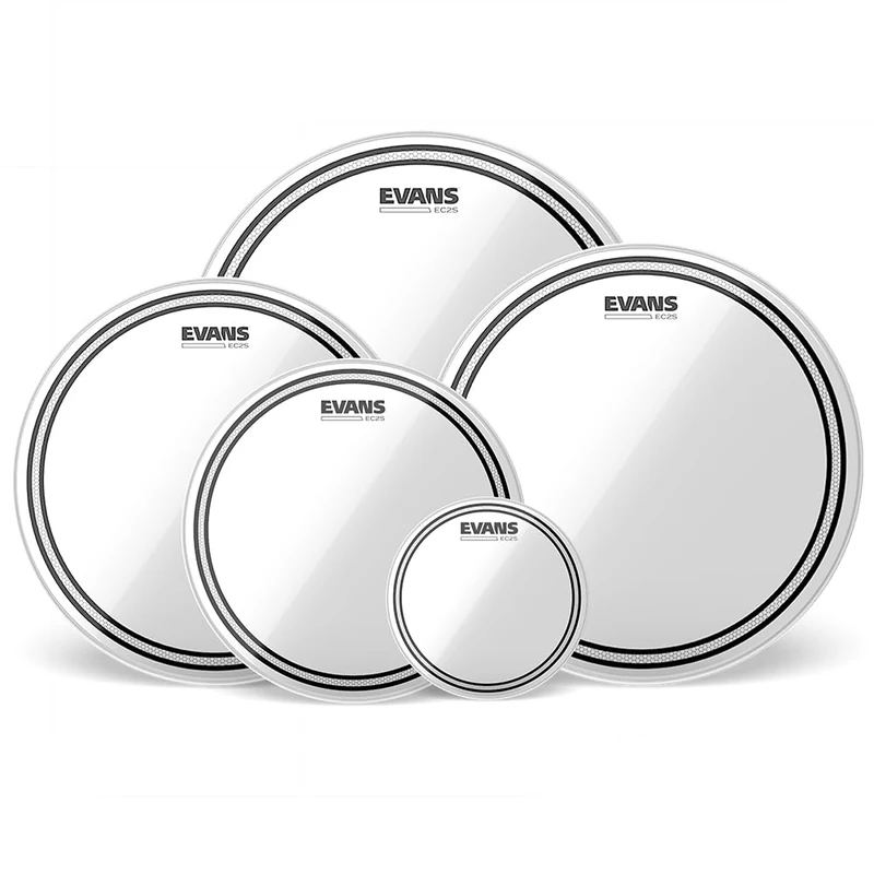EVANS MEC2S Clear Tenor Pack (6 inch, 10 inch, 12 inch, 13 inch, 14 inch) - Image 1