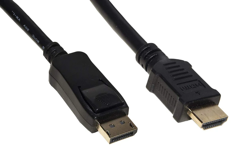 LINK LKCDPH5003 - Pack of 3 DisplayPort 1.2 → HDMI® 1.4 5m Cables - Gold Contacts, 4K×2K 30Hz - Compatible PC, Notebook, Monitor, HDTV