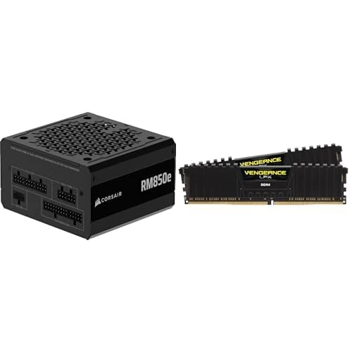 CORSAIR RM850e (2025) Fully Modular Low-Noise ATX Power Supply x CORSAIR VENGEANCE LPX DDR4 RAM 32GB (2x16GB) 3200MHz CL16-20-20-38 1.35V Intel XMP AMD EXPO Computer Memory - Image 1