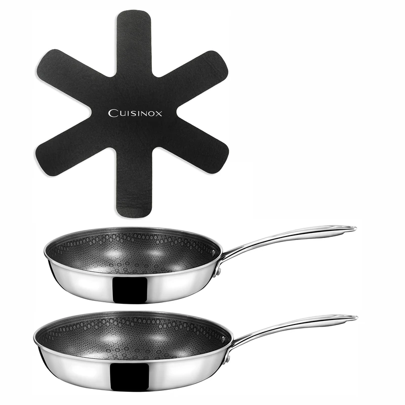 Cuisinox Virtuo - 1 Frying pan 24 cm, 1 Frying pan 28 cm, 1 Felt 28 cm