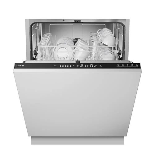 Candy Integrated 60cm Dishwasher, 13 Place Settings, D Energy Rating, Black Bezel - CIP 3D9E0B-80