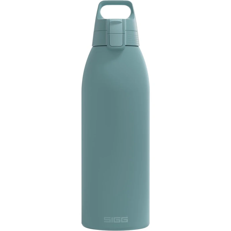 SIGG - Insulated Water Bottle - Shield Therm One Morning Blue - Carbonated Drinks - Leak-Proof - Dishwasher Safe - BPA Free - 90% Recycled Stainless Steel - Grey Blue - 1.5L