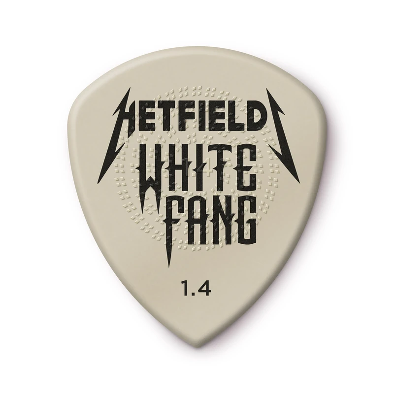 JIM DUNLOP - James Hetfield's White Fang™ Custom Flow® Pick 1.4MM - 24 Pack (PH122R1.4)