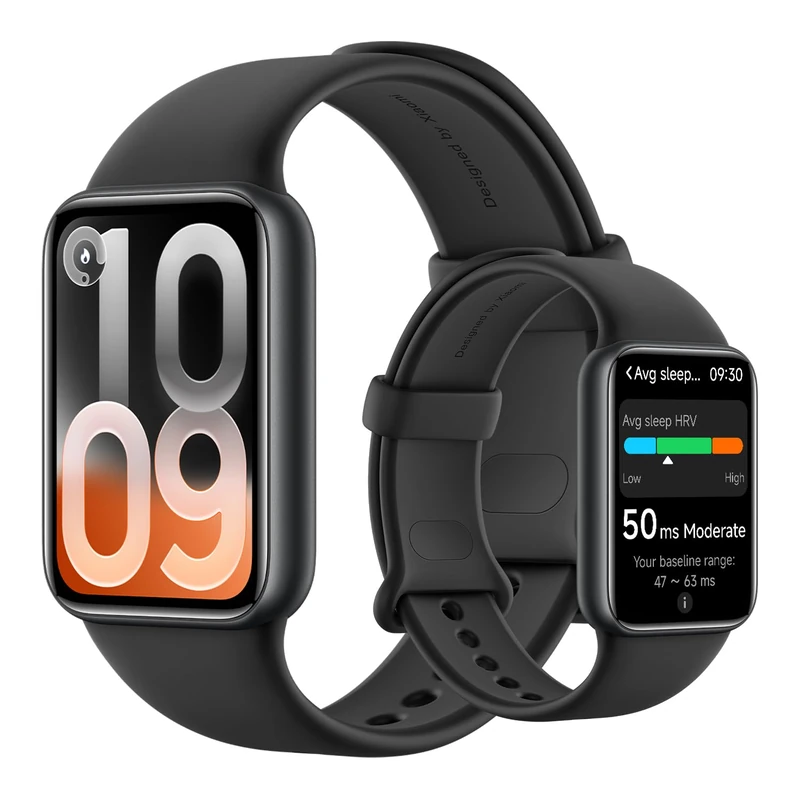 XIAOMI Smart Band 10 Pro, Fitness tracker for Men and Women, 1.74" AMOLED display, Upgraded sleep algorithm, 21 Days Battery Life, Dual-device message sync, 150+ sports modes, 5ATM, Black