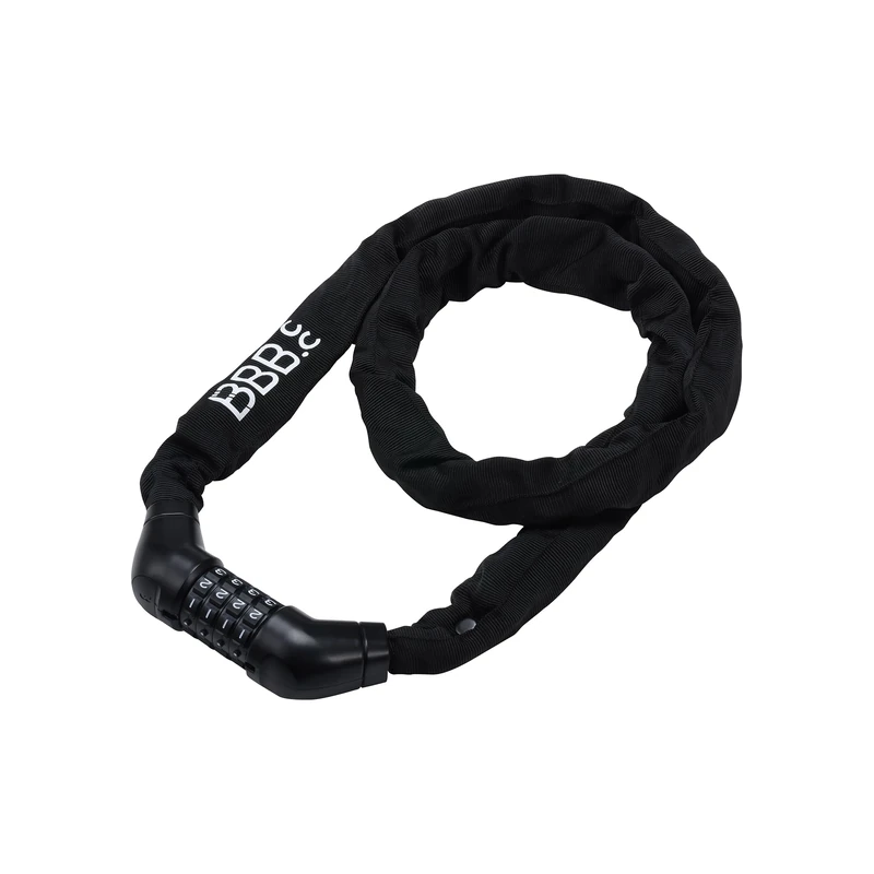 BBB Cycling CodeGuard Combination Chain Lock - 5mm x 100cm - Hardened Steel Links - BBL-105 - Image 1