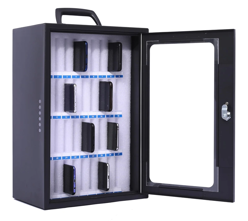 Pavo - Smartphone Cabinet for 36 Phones, Size: 445x295x205mm, dark grey