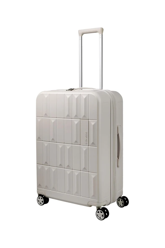Travelite Panello Hard Shell Trolley Checking Luggage 65 cm, Ivory, Aufgabegepäck 65cm, Hard Shell Trolley