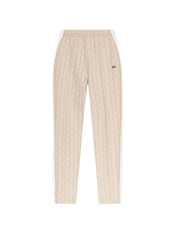 Lacoste Men's Paris Monogram Sweatpants, Lioness/Flour, L