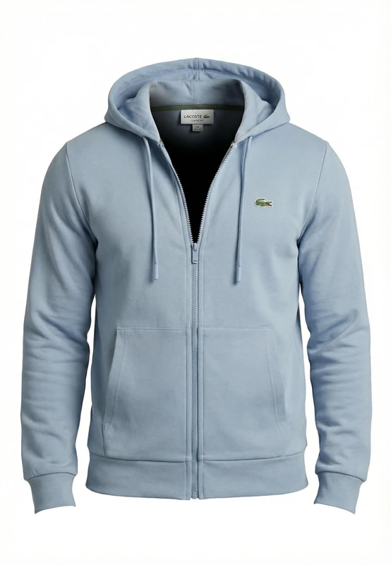 Lacoste Men's Zip-Up Hoodie Fleece Jacket, Aphylla, M