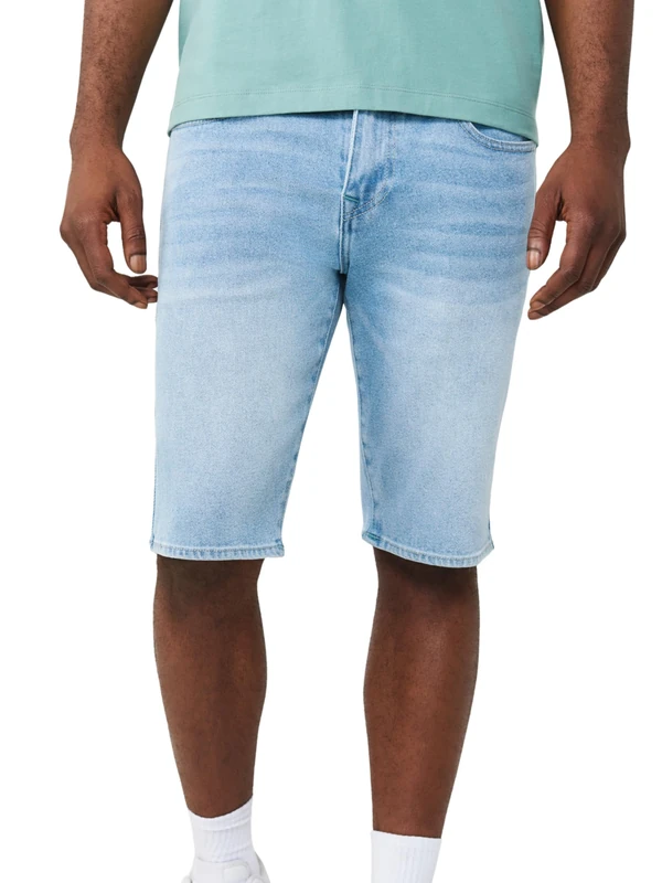True Religion Men's Rocco Single Needle No Flap Short, Blue, 36