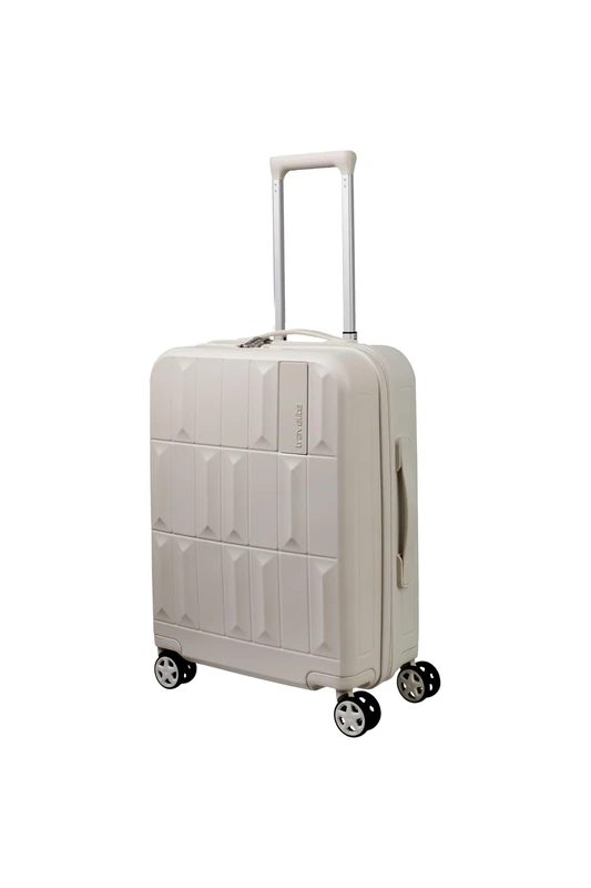 Travelite Panello Hard Shell Hand Luggage Trolley, Hand Luggage 55 cm, Ivory, Handgepäck 55cm, Hard Shell Hand Luggage Trolley