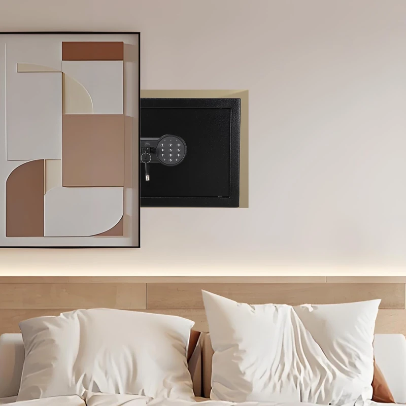 Garvee Safe Safe Wall Painting – Heavy Duty, Fireproof & Waterproof Steel – Double Key And Digital Lock – Ideal Silver, Jewelry, Documents, Passports – Size FD-2535HC 250×350×250mm