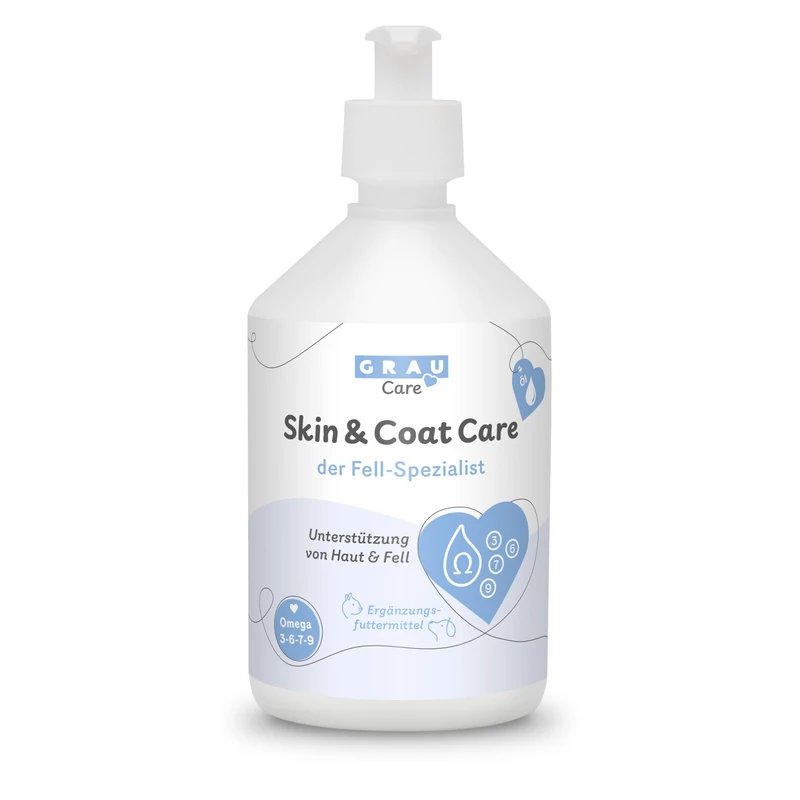 GRAU – Skin & Coat Care 500 ml, complementary feed for dogs and cats - Image 1
