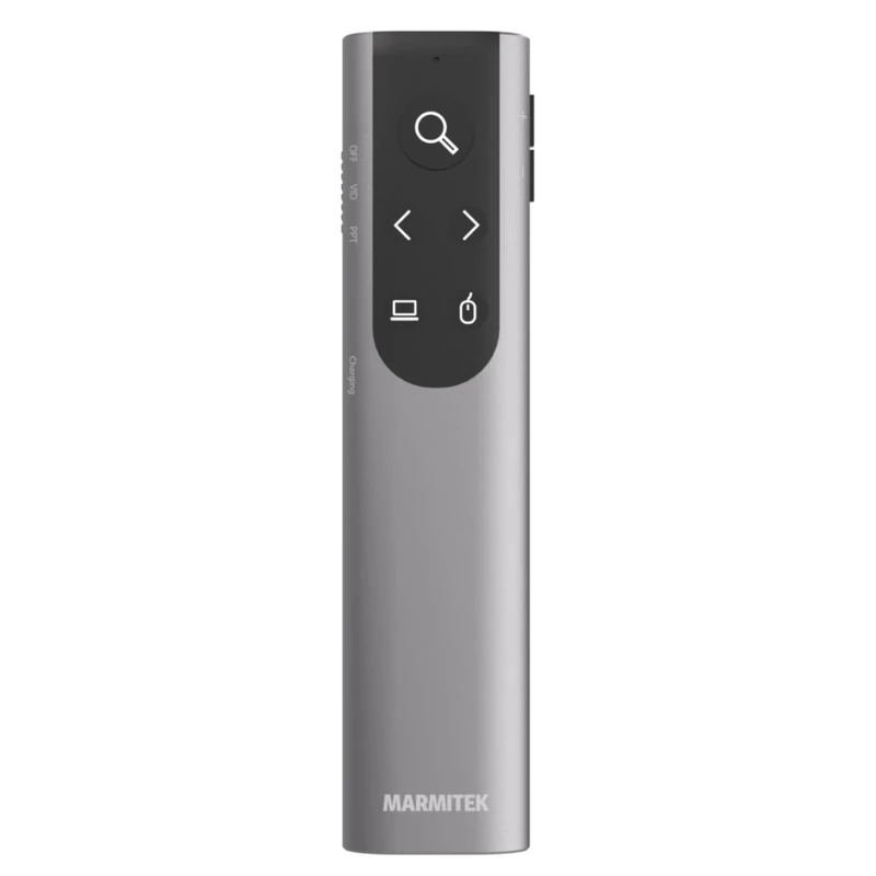 Marmitek WPR 400A - Presentation Clicker – Digital Pointer & Air Mouse – Zoom and Highlight Function – USB-C & USB-A Receiver – Wireless Presentation – Wireless Presenter – PowerPoint Clicker