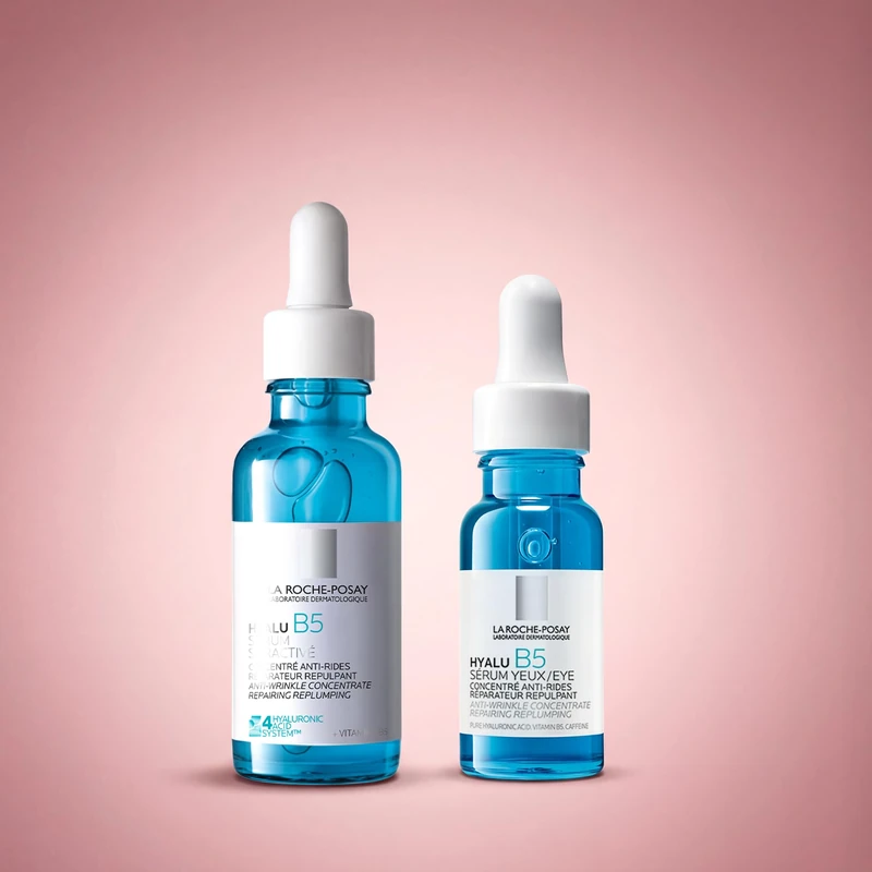 La Roche-Posay Hyalu B5 Hydrating Face Serum with Hyaluronic Acid for Dry & Dehydrated Skin, 30ml + Hyalu B5 Hydrating Eye Serum with Hyaluronic Acid, 15ml
