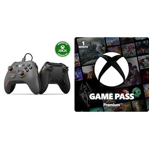 SCUF VALOR PRO Wired Performance Xbox Controlle – Steel Grey + Xbox Game Pass Premium – 1 Month Membership - Download Code - Image 1