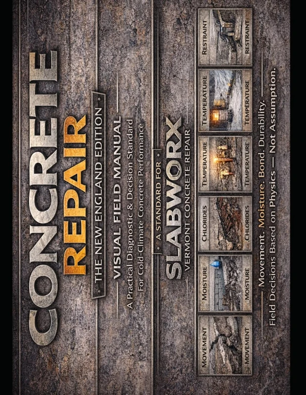 CONCRETE REPAIR The New England Edition VISUAL FIELD MANUAL: A Practical Diagnostic & Decision Standard For Cold-Climate Concrete Performance ⸻ A ... Repair (The Concrete Field Manual Series)
