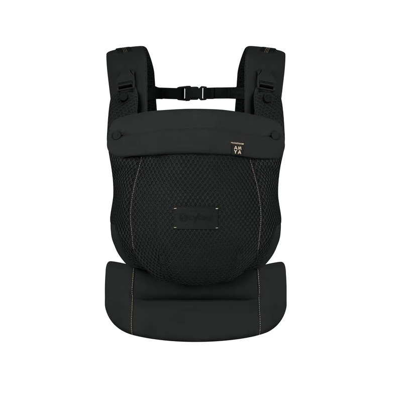 CYBEX Gold AMYA Baby Carrier, from Birth to Approx. 3 Years, Child’s Weight min. 3.2 kg to max. 15 kg, Weight 760 g, self-Adjusting Design, Breathable Fabric, Magic Black - Image 1