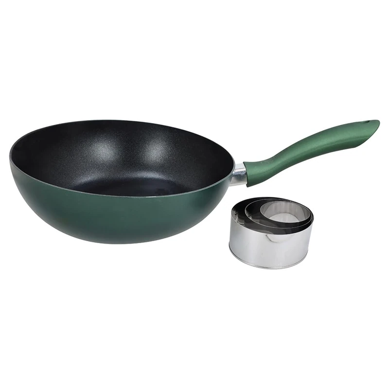 Tognana Shiny Wok Set + 3 Pastry Cutters